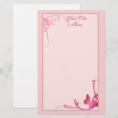 Monogram Butterfly Stationierung Briefpapier (Vorne/Hinten)