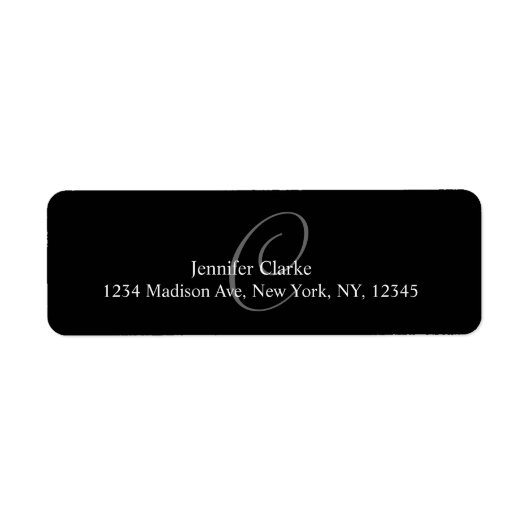 Monogram-C-Adressetiketten (Vorne)