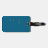 Monogram-C-Holzbrief, sukzekulär blauer Gepäckanhä Gepäckanhänger (Rückseite horizontal)