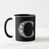 Monogram C Imitate Diamond Tasse (Links)