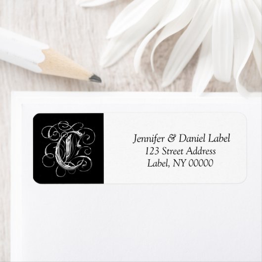 Monogram-C-Rücksendeadresse (Insitu)