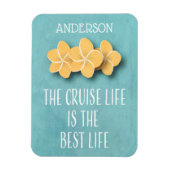 Monogram Cabin Door für die tropische Blume im Cru Magnet (Vertikal)