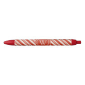 Monogram Candy Cane Stripe Kugelschreiber (Vorderseite)