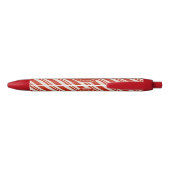 Monogram Candy Cane Stripe Kugelschreiber (Rückseite)