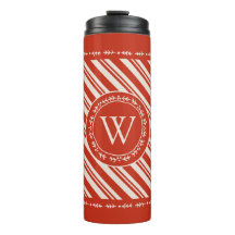 Monogram Candy Cane Stripe