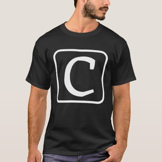 Monogram Capital Letter C Initial Alphabet Women M T-Shirt (Vorderseite)