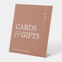 Monogram Card and Gifts Terracotta Wedding