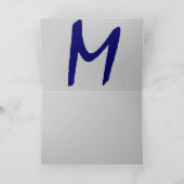 Monogram Card - "M" individuell anpassbar (Innenseite)