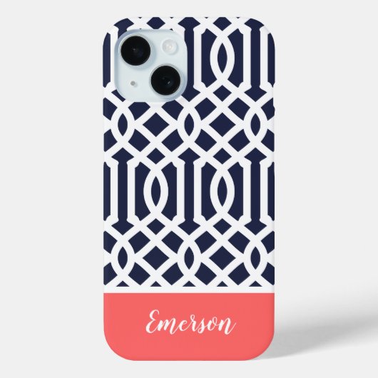 Monogram Case-Mate iPhone Hülle (Rückseite)