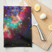 Monogram Cassiopeia, Milky Ways Youngest Supernova Geschirrtuch (Viertel Falte)