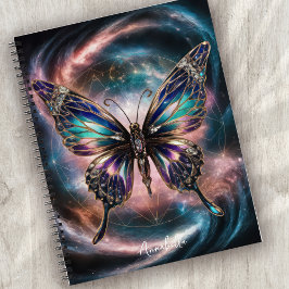 Monogram Celestial Butterfly Notizblock