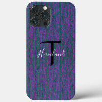 Monogram Cell Phone Case HAMbyWG - Aquamarin