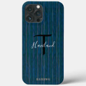 Monogram Cell Phone Case HAMbyWG - Aquamarin (Rückseite)