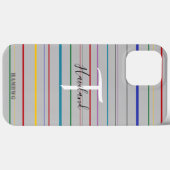 Monogram Cell Phone Case HAMbyWG - Farbige Linien (Rückseite (Horizontal))