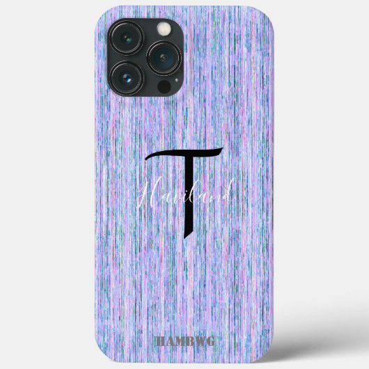 Monogram Cell Phone Case HAMbyWG - Lilac (Rückseite)