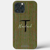 Monogram Cell Phone Case HAMbyWG - Olive (Rückseite)
