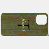 Monogram Cell Phone Case HAMbyWG - Olive (Rückseite (Horizontal))
