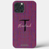 Monogram Cell Phone Case HAMbyWG - Plum (Rückseite)
