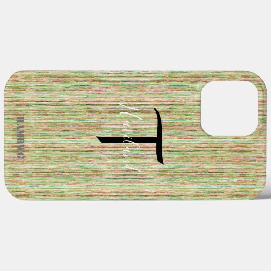 Monogram Cell Phone Case HAMbyWG - Tan (Rückseite (Horizontal))