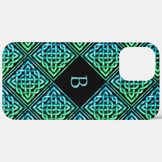 Monogram Celtic Knot iPhone 12 Pro Max Case (Hinten (horizontal))