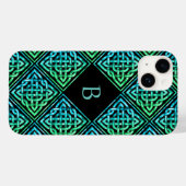Monogram Celtic Knot iPhone 14 Fall Case-Mate iPhone Hülle (Rückseite (Horizontal))