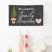 Monogram Chalkboard Family Tree Wiedersehen Banner (Insitu)