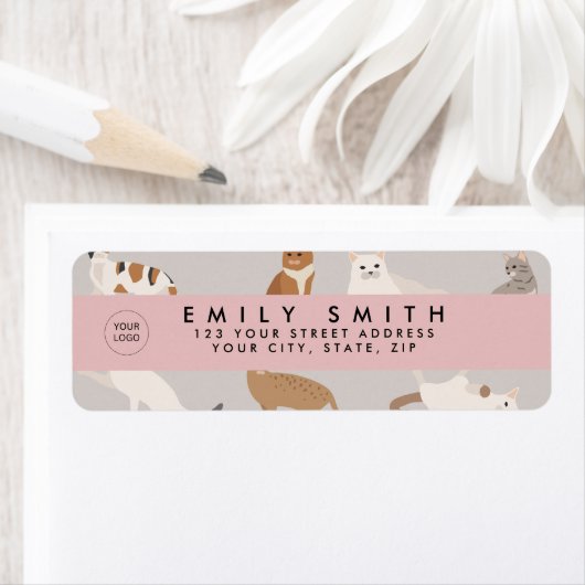 Monogram Charming Cat Pattern Cat Lovers (Insitu)