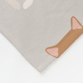Monogram Charming Cat Pattern Cat Lovers Fleecedecke (Ecke)