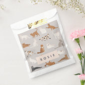 Monogram Charming Cat Pattern Cat Lovers Geschenktütchen (Versiegelt)