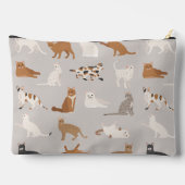 Monogram Charming Cat Pattern Cat Lovers Zubehörtasche (Rückseite)