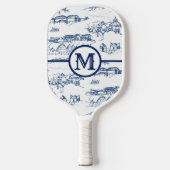 Monogram Chattanooga Blue Toile Pickleball Paddle (Vorderseite)