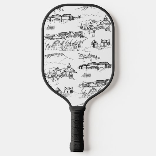 Monogram Chattanooga Toile Pickleball Paddle (Rückseite)