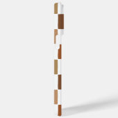 Monogram Checkered Brown Modern Simple Pattern Case-Mate iPhone Hülle (Rückseite / Rechts)