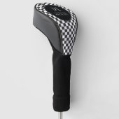 Monogram Checkered Flag Pattern Golf Head Cover Golf Headcover (angewinkelt)