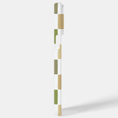 Monogram Checkered Green and Beige Modern Pattern Case-Mate iPhone Hülle (Rückseite / Rechts)