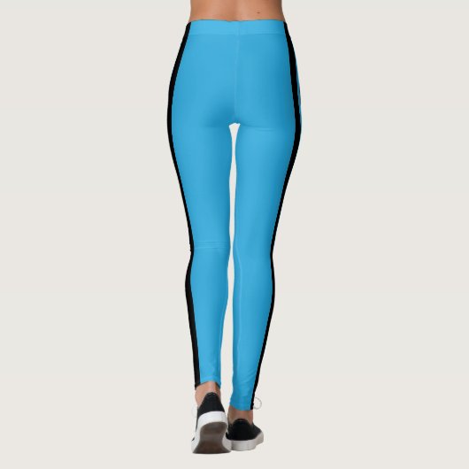 Monogram Cheerleader Baby Blue Leggings (Rückseite)