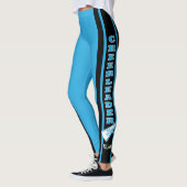 Monogram Cheerleader Baby Blue Leggings (Links)