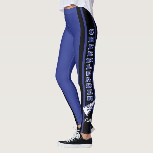 Monogram Cheerleader Dark Blue Leggings (Links)