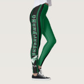 Monogram Cheerleader Dark Green Leggings (Rechts)