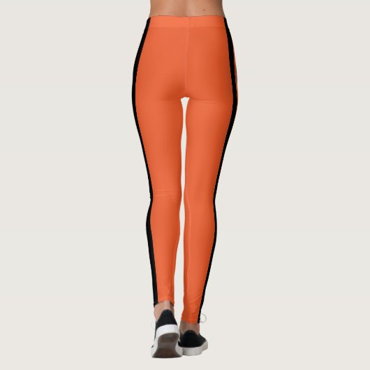 Monogram Cheerleader Orange Leggings (Rückseite)