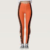 Monogram Cheerleader Orange Leggings (Vorderseite)
