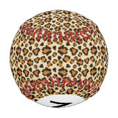 Monogram Cheetah Hautmuster Baseball (Rückseite)