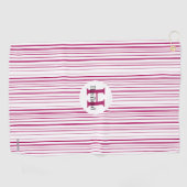 Monogram Cherry Line Monogram Golf Towel HAMbWG Golfhandtuch (Horizontal)