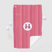 Monogram Cherry Line Monogram Golf Towel HAMbWG Golfhandtuch (Insitu)