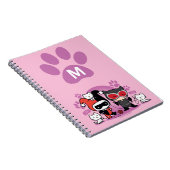 Monogram Chibi Harley Quinn & Catwoman mit Katzen Notizblock (Rechte Seite)
