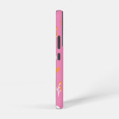 Monogram Chic Blume Pink Samsung Galaxy s 22 Hülle (Rechte Seite)