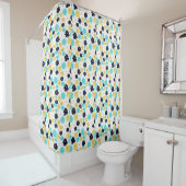 Monogram Chic Floral Pattern Duschvorhang (Beispiel)