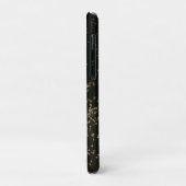 Monogram Chic Gold Confetti Case-Mate iPhone Hülle (Hinten/Links)