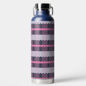 Monogram Chic Groovy Trinkflasche (Vorderseite)