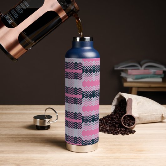 Monogram Chic Groovy Trinkflasche (Kaffee)